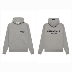 Fear of God Essentials Dark Oatmeal Hoodie - Adult Size XS